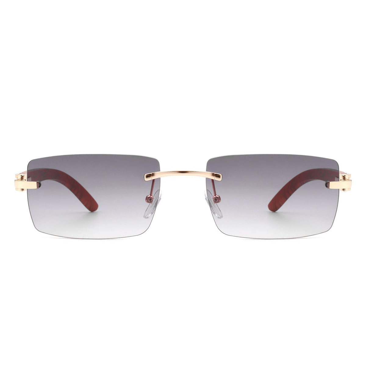 Oceanize - Rectangle Rimless Retro Frameless Fashion Tinted Sunglasses - Charming Charlie