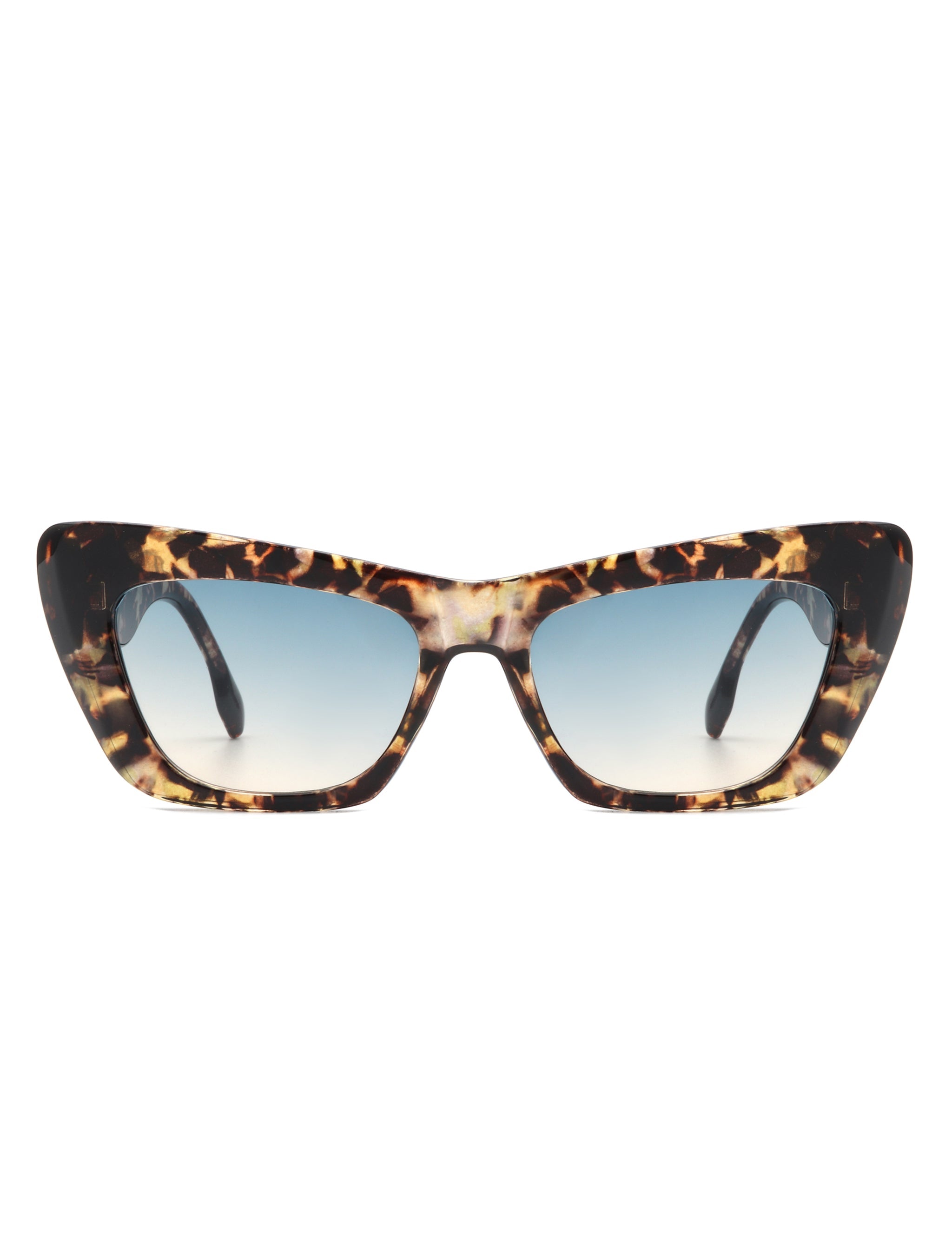 Hush - Chic Retro Tinted Cat Eye Women's Fashion Square Sunglasses - Charming Charlie