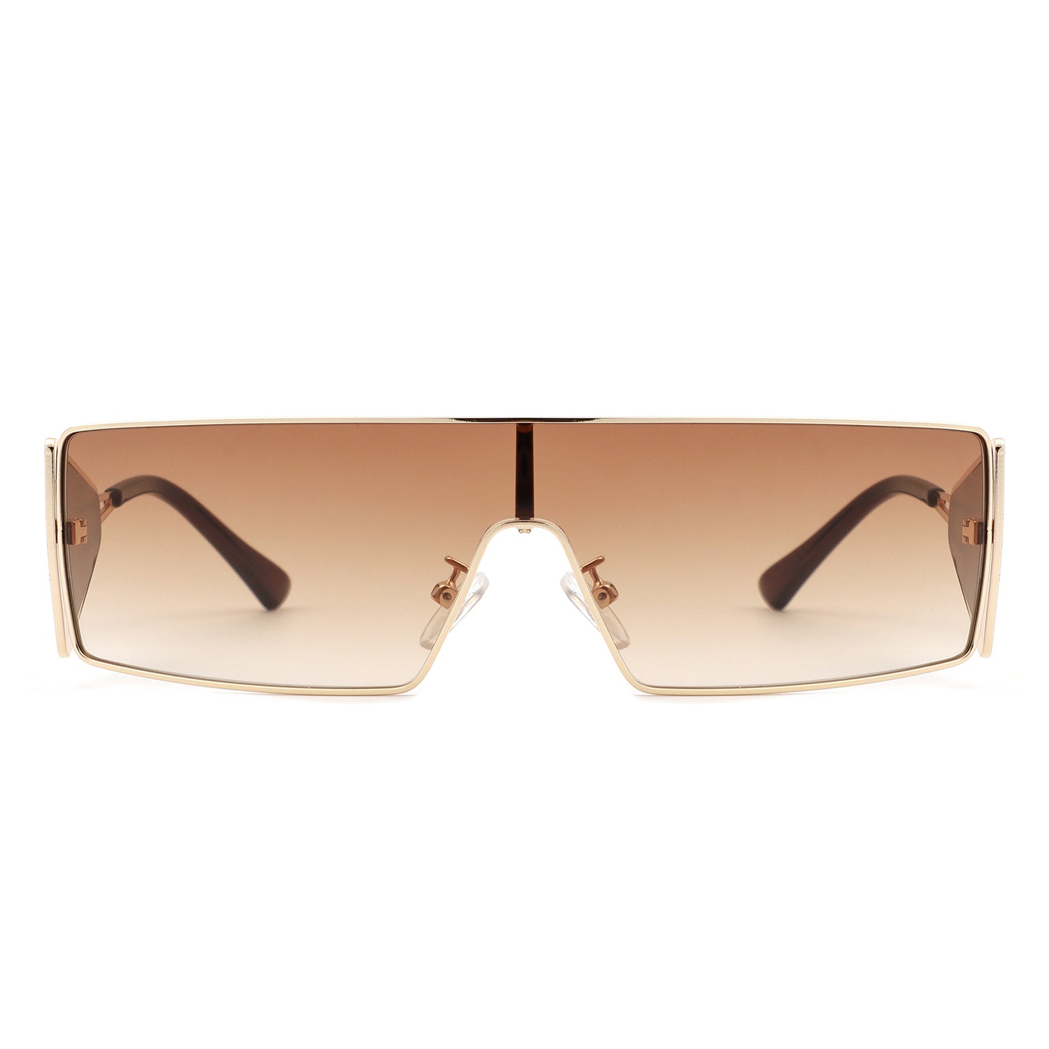 Vortex - Square Wrap-Around Retro Rectangle Fashion Sunglasses - Charming Charlie