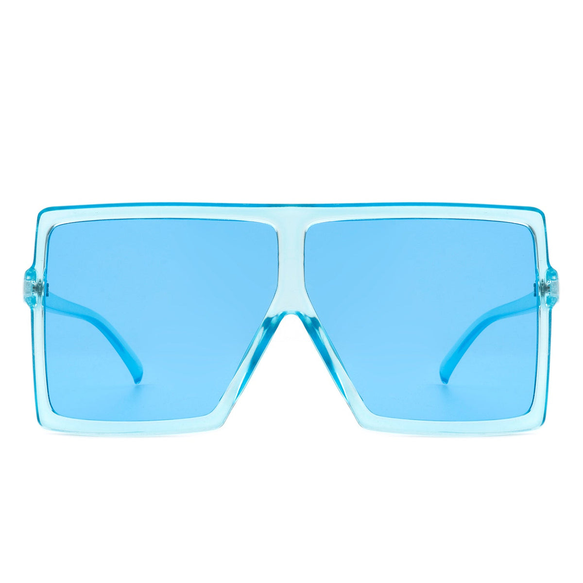 Amarylla - Oversize Flat Top Square Tinted Women Fashion Sunglasses - Charming Charlie
