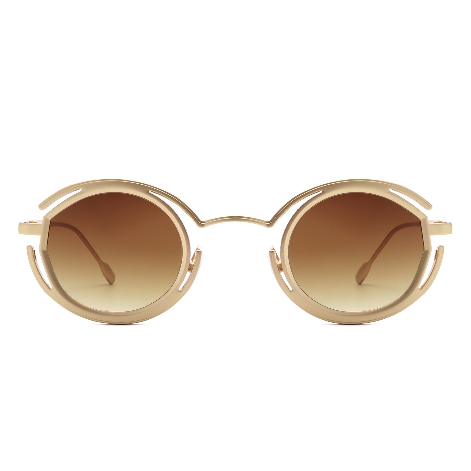 Moonmist - Fashion Circle Geometric Round Futuristic Fashion Sunglasses - Charming Charlie