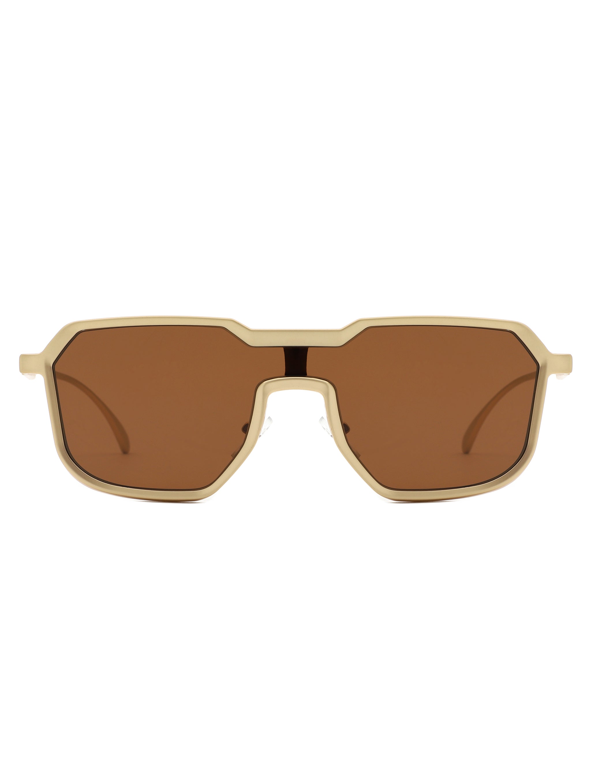 Fusion - Retro Oversized Square Geometric Fashion Sunglasses - Charming Charlie