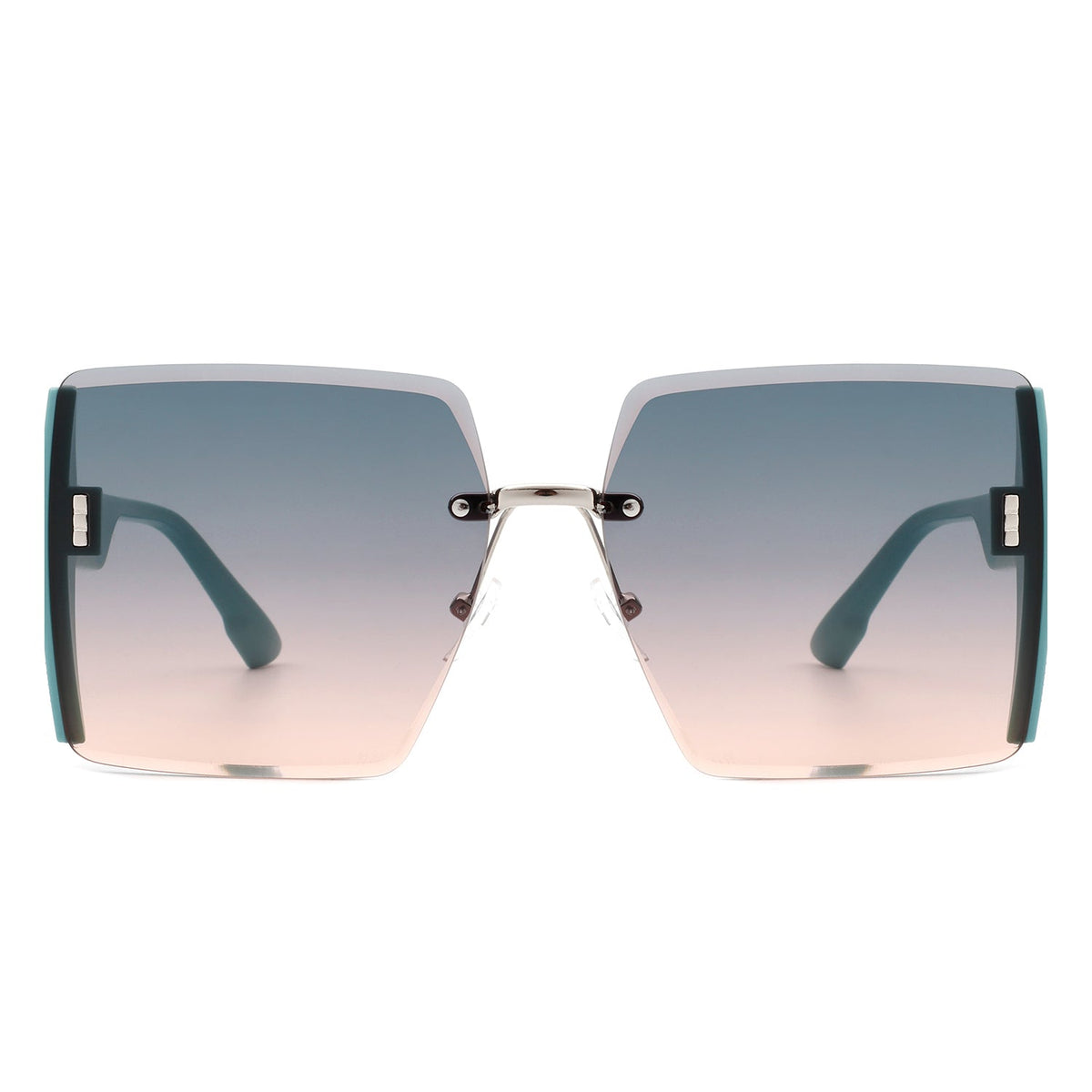Phoenixy - Square Oversize Half Frame Fashion Women Sunglasses - Charming Charlie