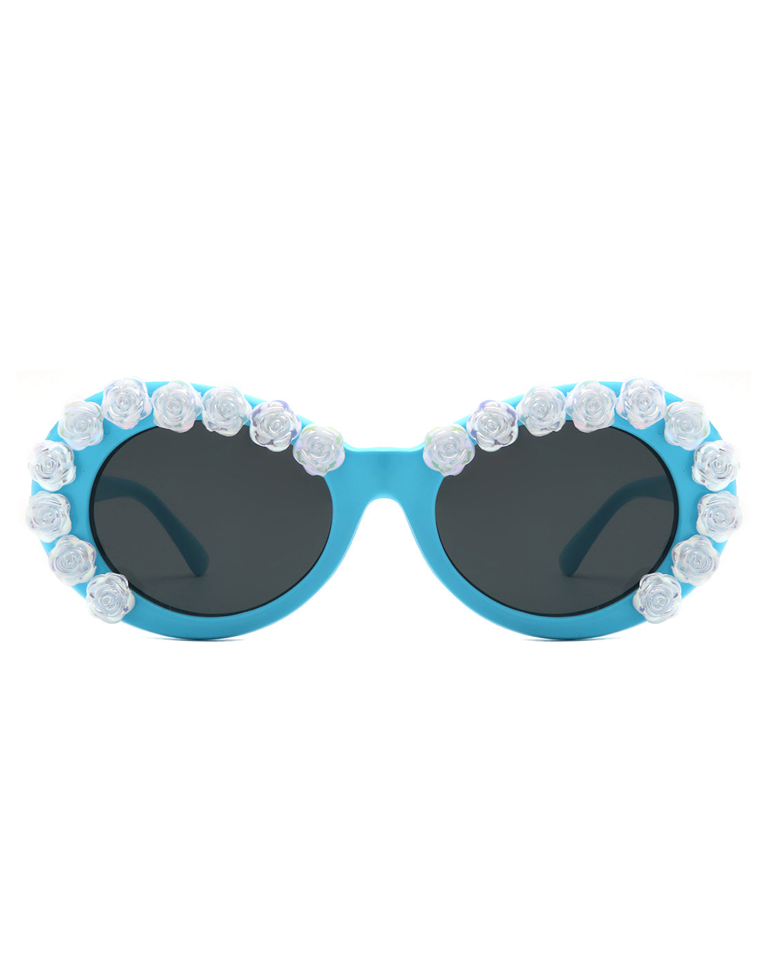 Vystra - Oval Flower Round Fashion Women's Sunglasses - Charming Charlie