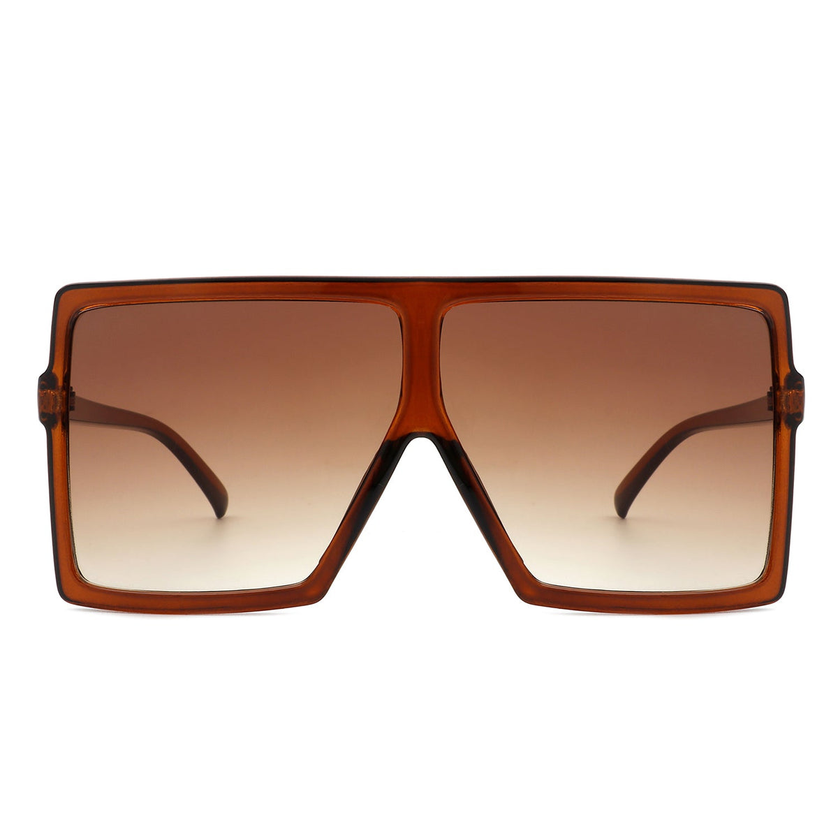 Zenithia - Square Oversize Women Flat Top Fashion Sunglasses - Charming Charlie