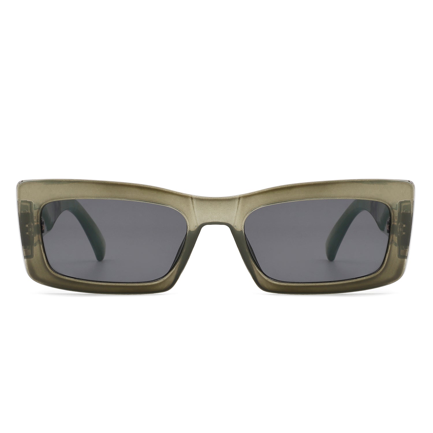 Illumyne - Retro Narrow Rectangle Flat Top Slim Fashion Sunglasses - Charming Charlie