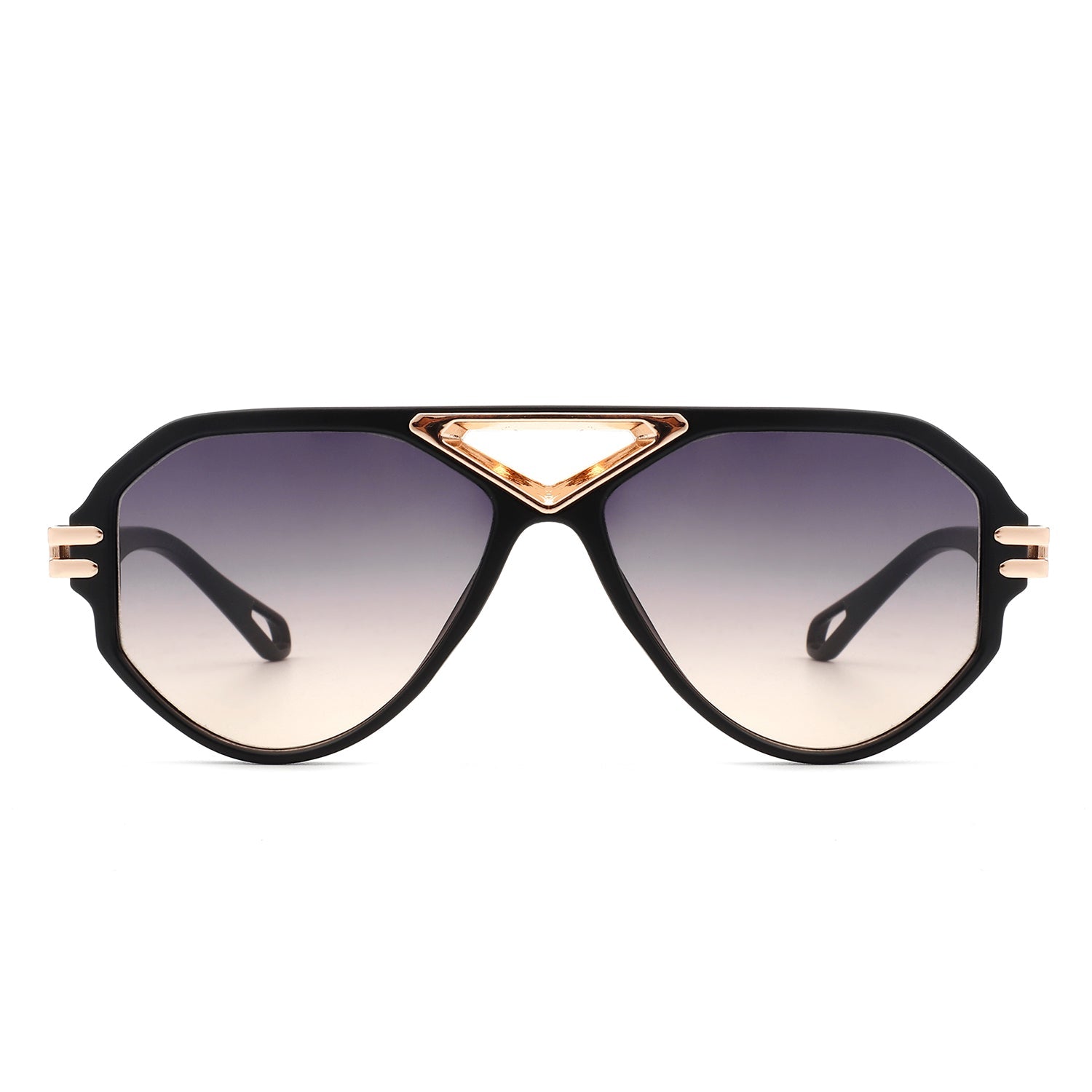 Unityth - Geometric Retro Round Vintage Fashion Aviator Sunglasses - Charming Charlie