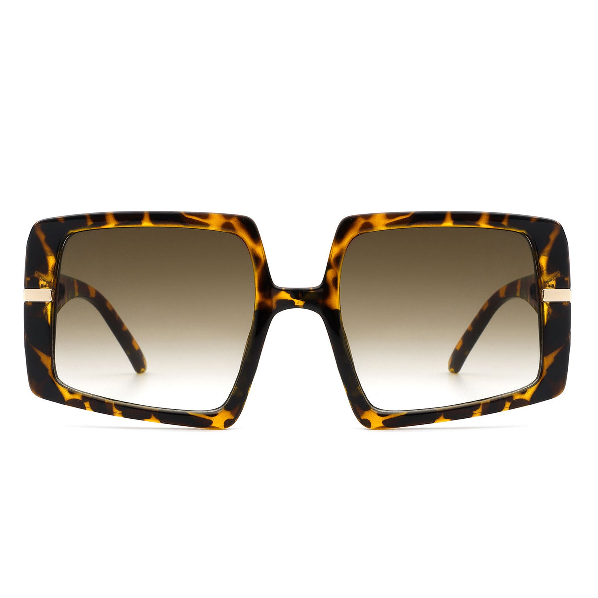 Jasmoria - Oversize Square Geometric Irregular Flat Top Women Sunglasses - Charming Charlie