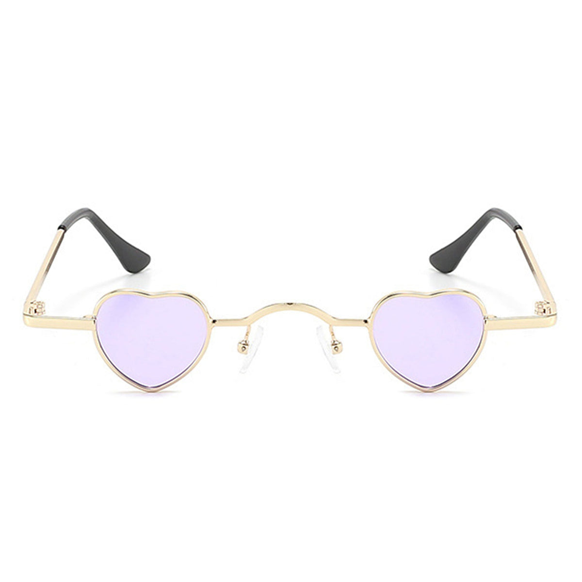Zyral - Metal Heart Shaped Tinted Mini Color Pop Sunglasses - Charming Charlie