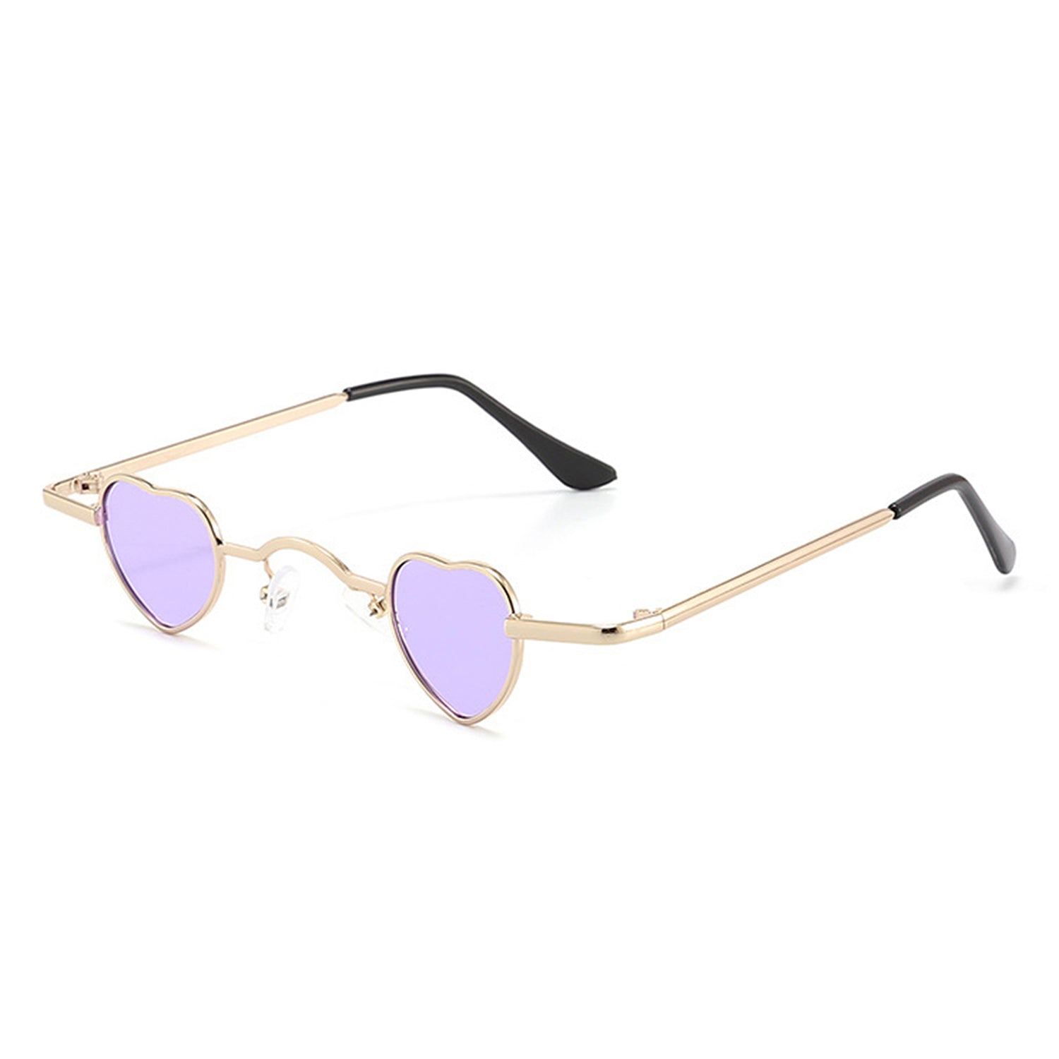 Zyral - Metal Heart Shaped Tinted Mini Color Pop Sunglasses - Charming Charlie