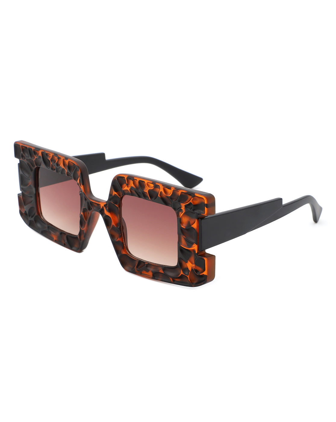 Pledge - Modern Chunky Geometric Square Fashion Sunglasses - Charming Charlie