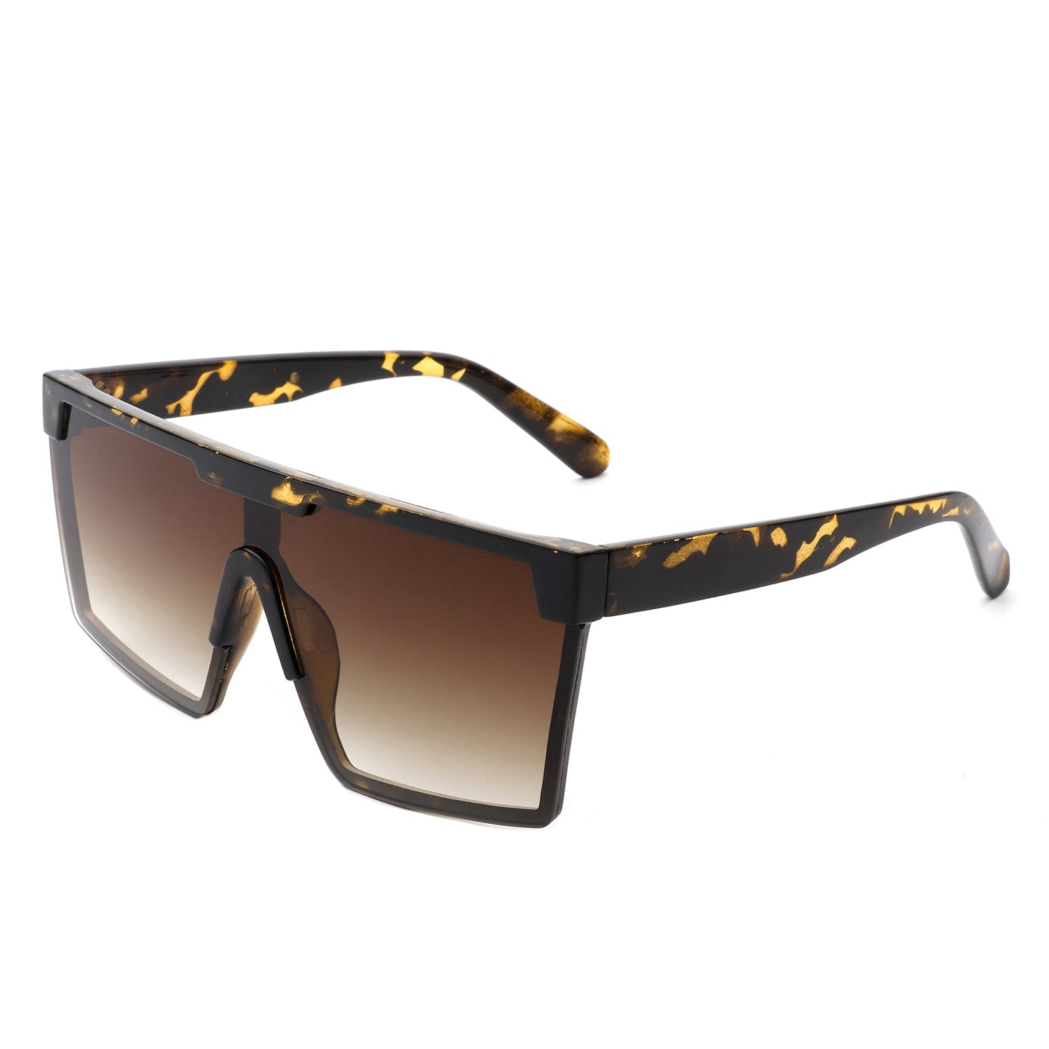 Vitalize - Oversize Retro Square Flat Top Tinted Fashion Women Sunglasses - Charming Charlie