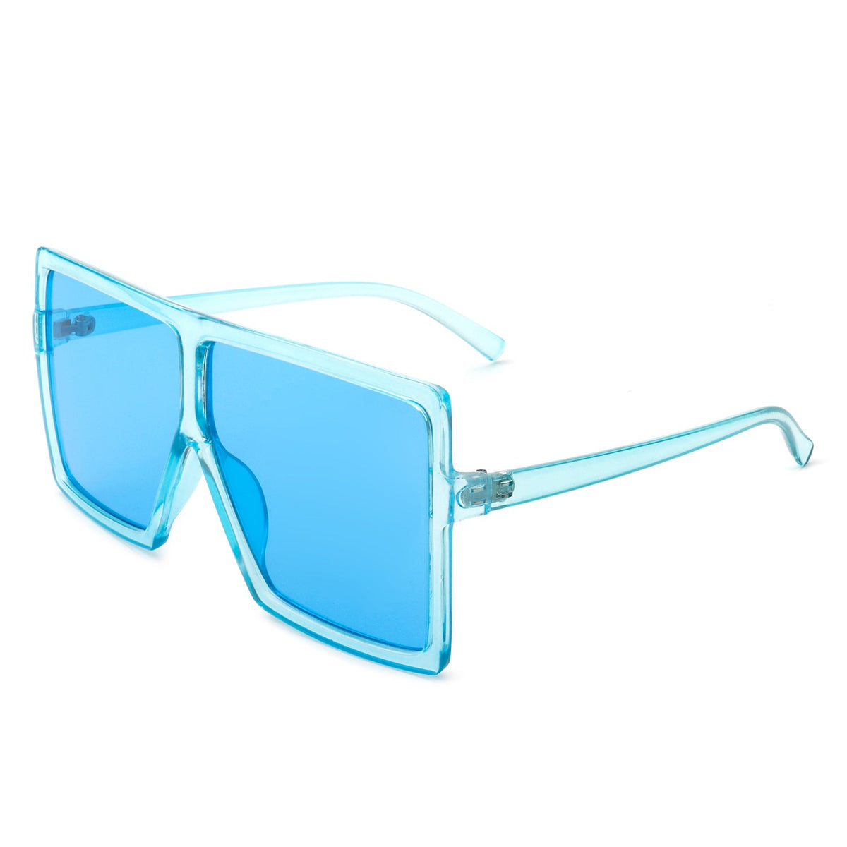 Amarylla - Oversize Flat Top Square Tinted Women Fashion Sunglasses - Charming Charlie