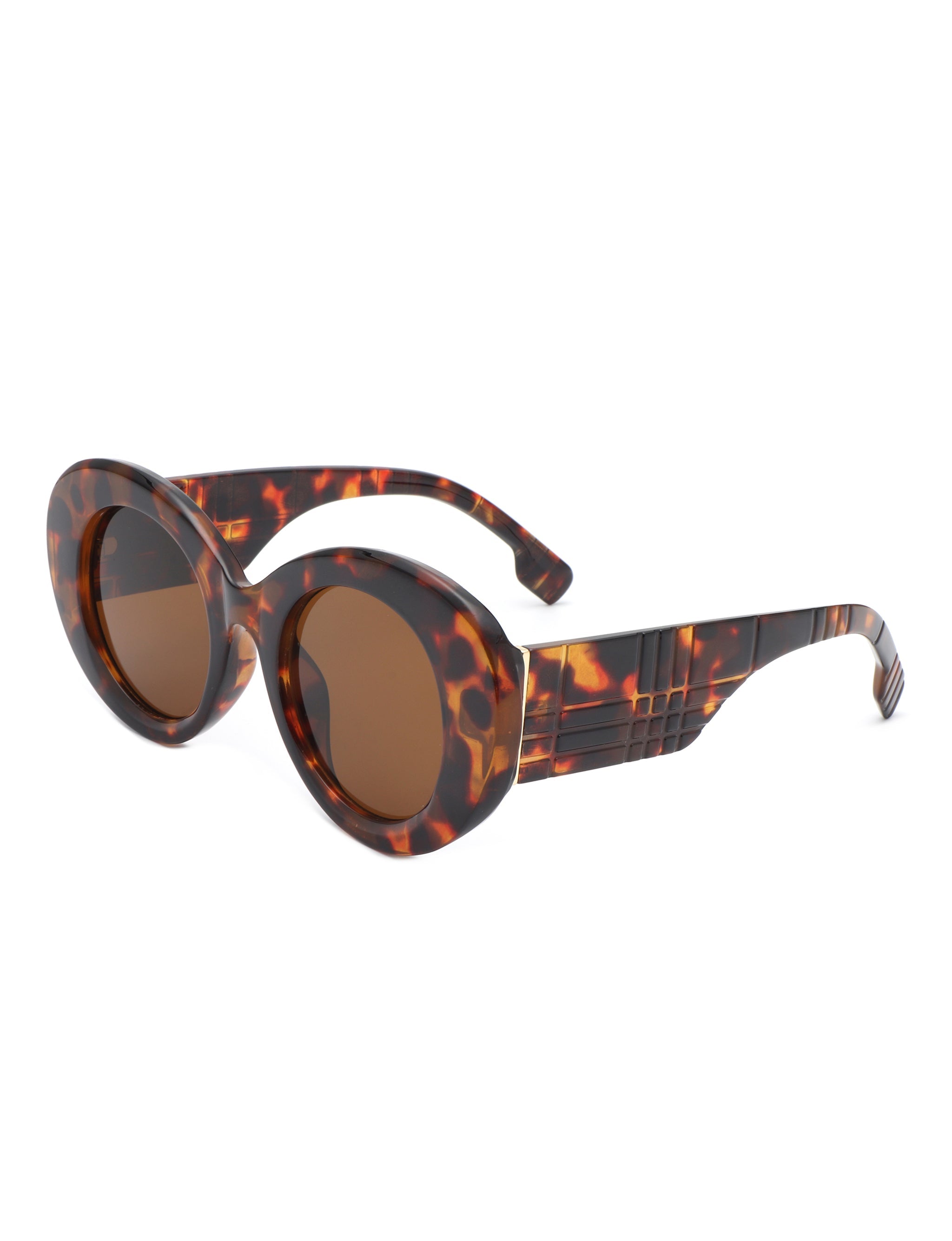 Optic - Round Oval Oversized Women's Fashion Sunglasses - Charming Charlie