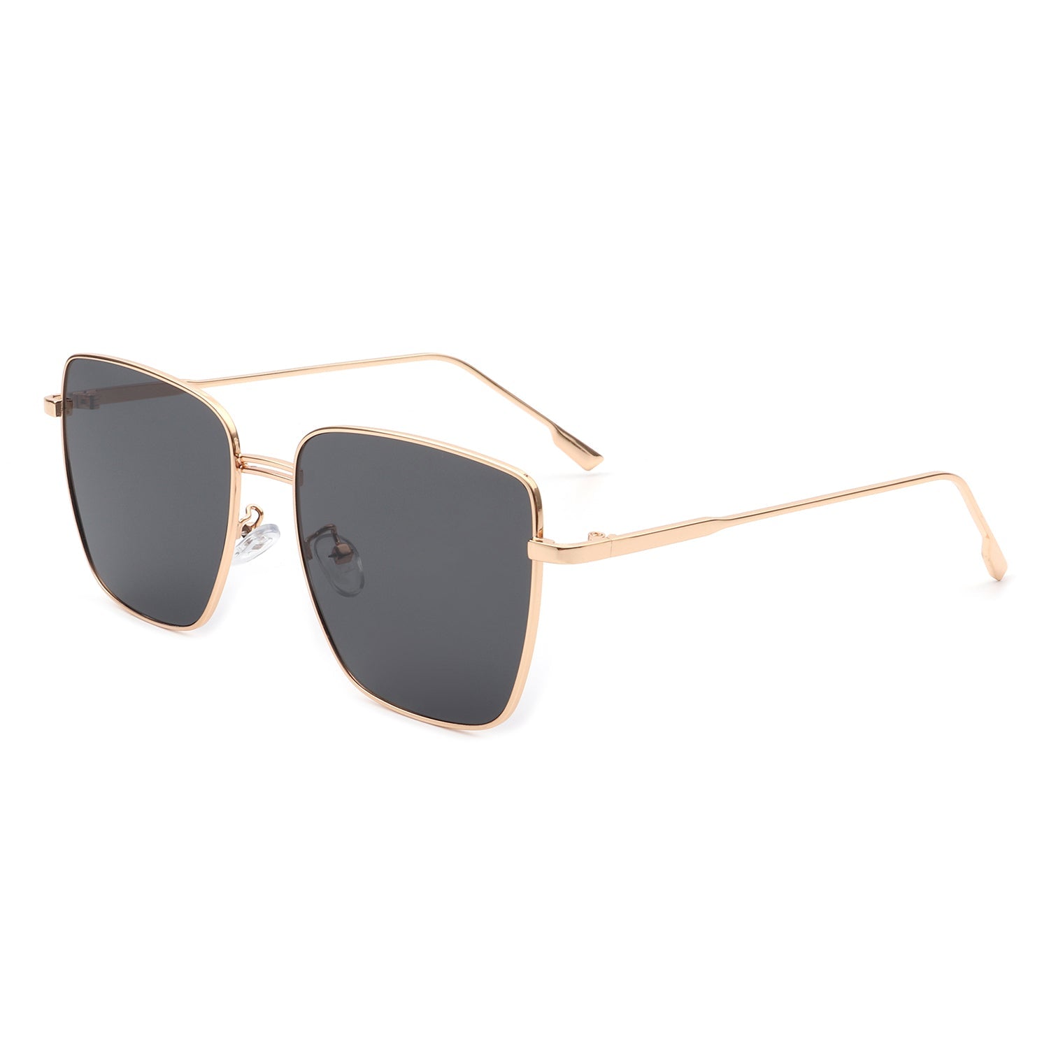 Eskuitan | Women Square Metal Oversize Fashion Sunglasses - Charming Charlie