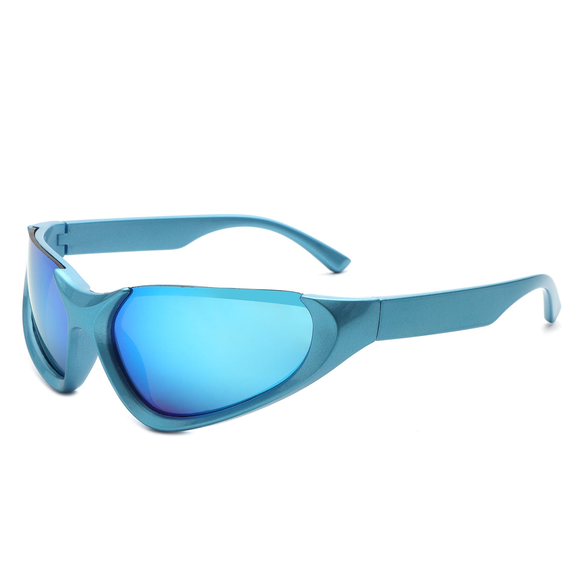 Dazzling - Rectangle Retro Fashion Wrap Around Sunglasses - Charming Charlie