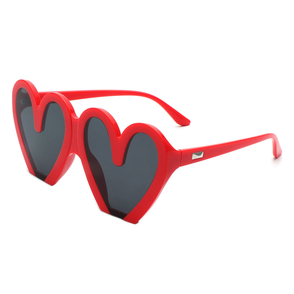 Skylette - Heart Shaped Oversized Party Fashion Sunglasses - Charming Charlie
