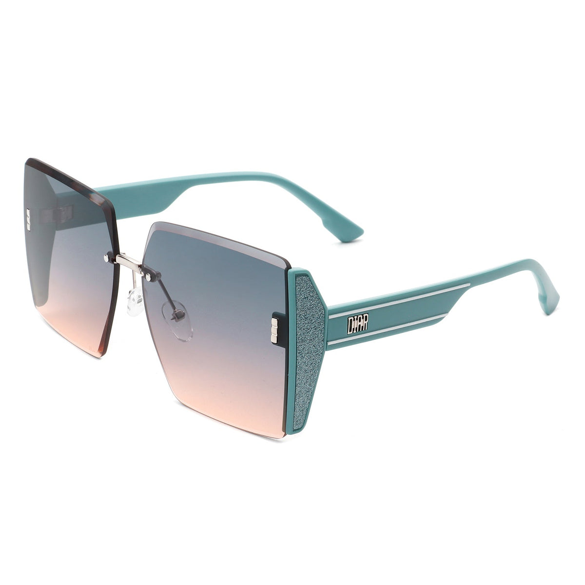 Phoenixy - Square Oversize Half Frame Fashion Women Sunglasses - Charming Charlie