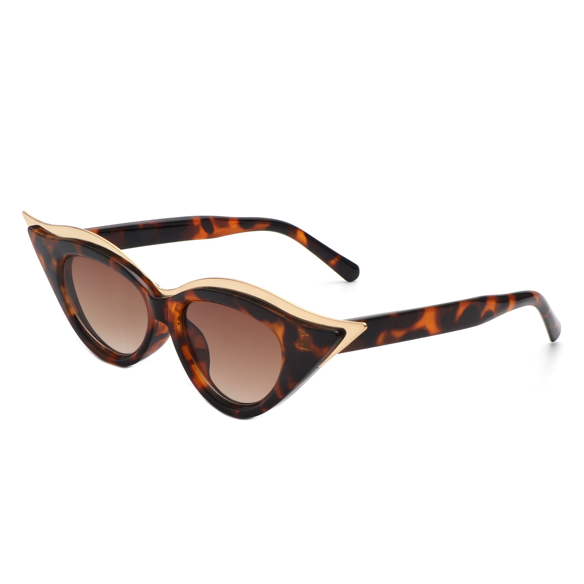 Vaelan - Round Extreme Cat Eye Women's Sunglasses - Charming Charlie