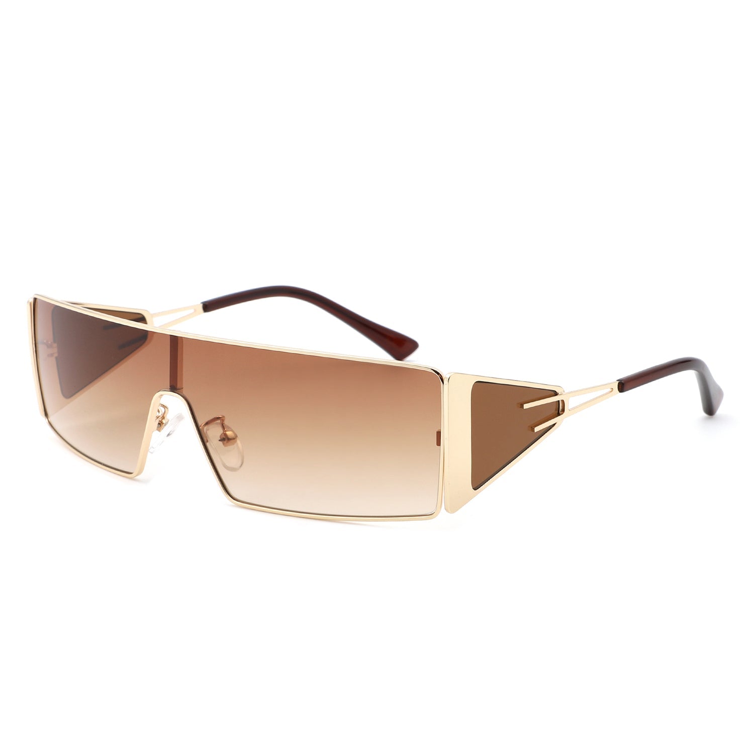 Vortex - Square Wrap-Around Retro Rectangle Fashion Sunglasses - Charming Charlie
