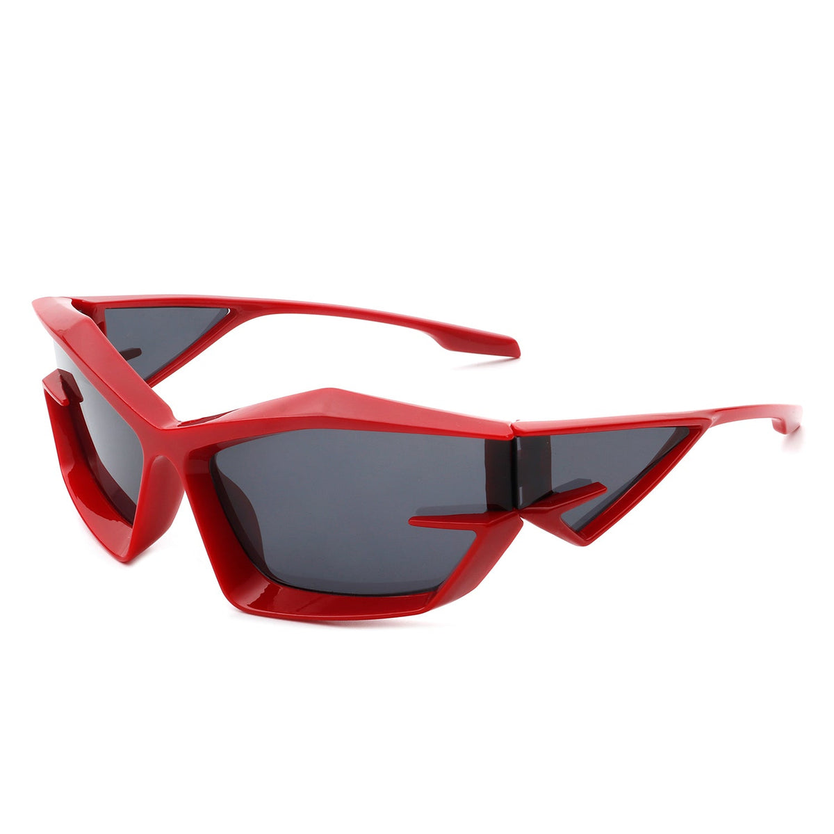 Pollich - Futuristic Rectangle Geometric Chunky Square Fashion Sunglasses - Charming Charlie