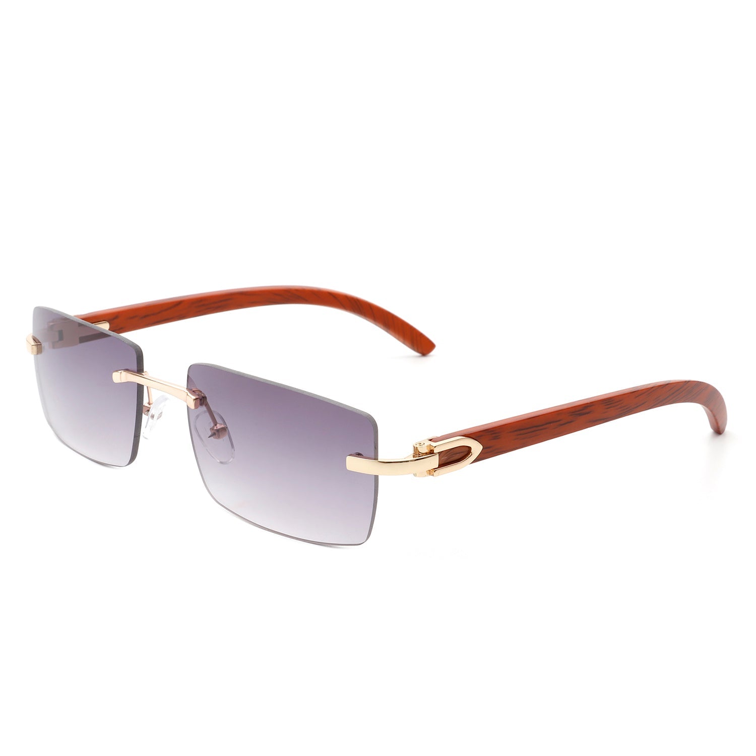 Oceanize - Rectangle Rimless Retro Frameless Fashion Tinted Sunglasses - Charming Charlie