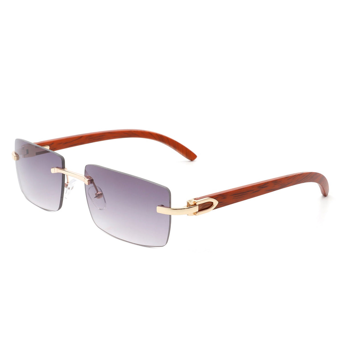 Oceanize - Rectangle Rimless Retro Frameless Fashion Tinted Sunglasses - Charming Charlie