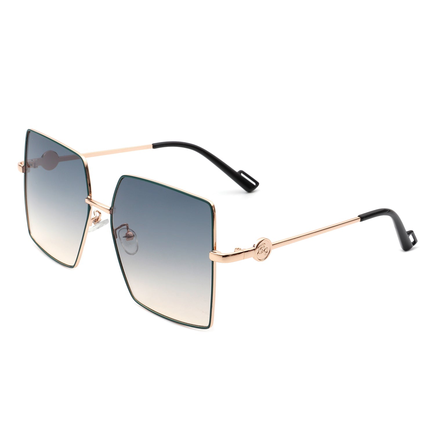 Benazia - Square Oversize Flat Top Large Tinted Women Fashion Sunglasses - Charming Charlie