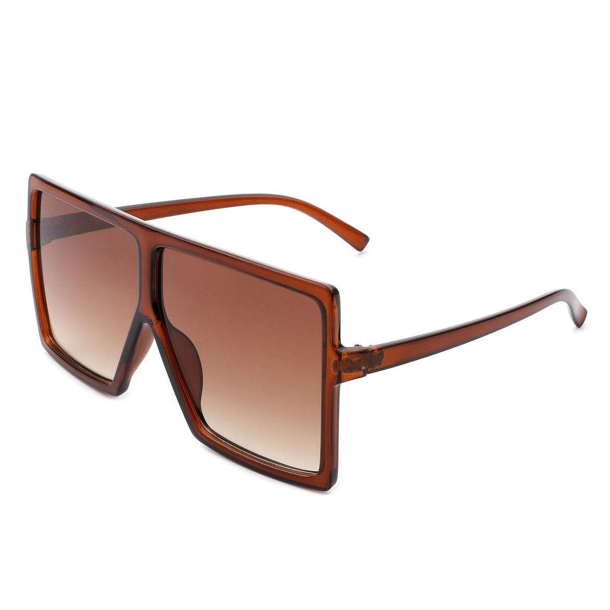 Zenithia - Square Oversize Women Flat Top Fashion Sunglasses - Charming Charlie