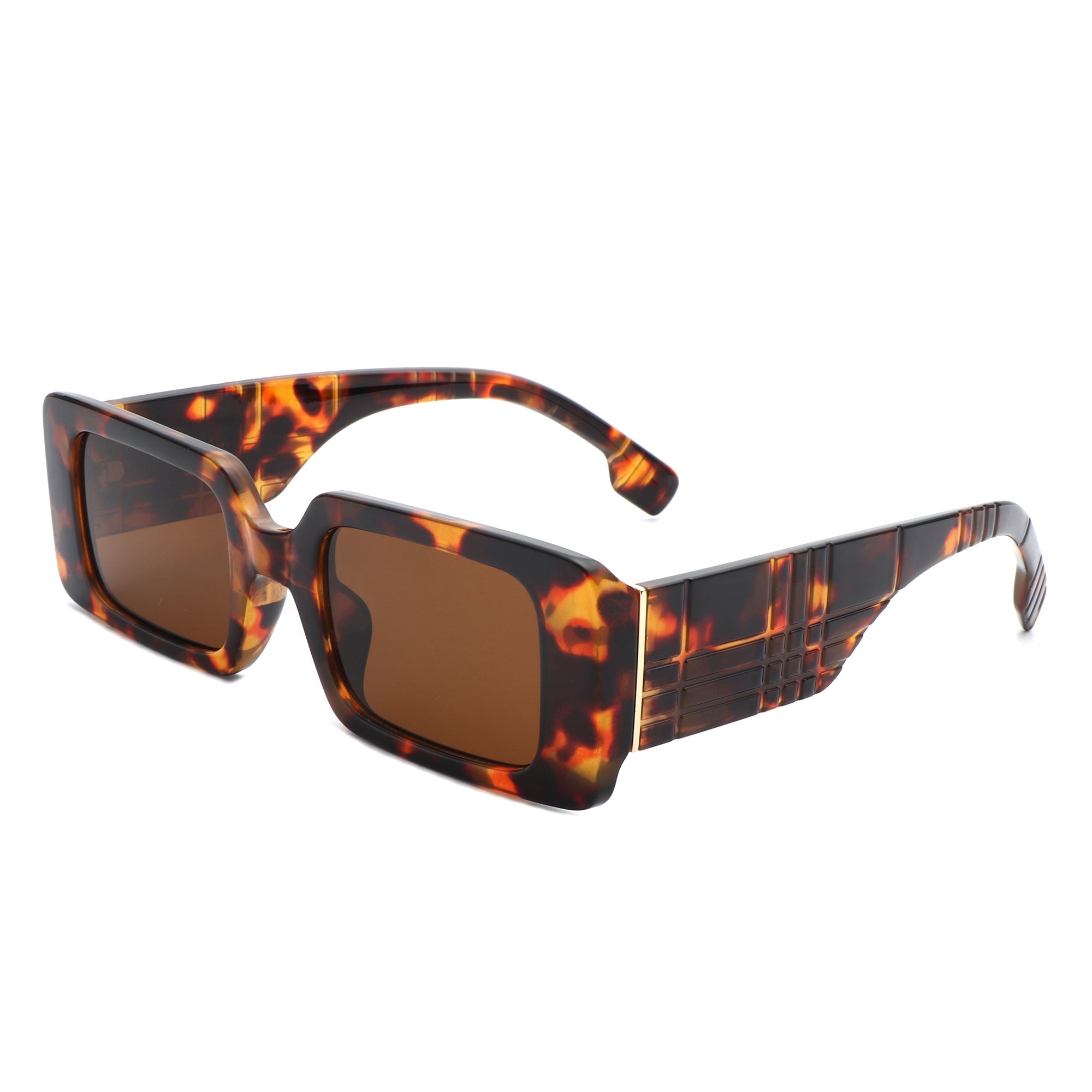 Kaelith - Retro Square Thick Frame Women's Fashion Sunglasses - Charming Charlie