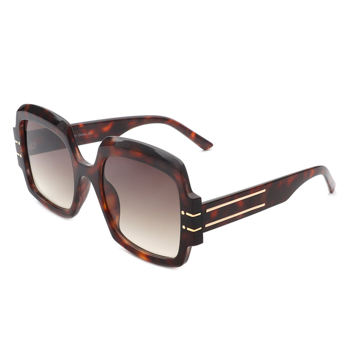 Emblazon - Women Oversize Flat Top Fashion Square Sunglasses - Charming Charlie