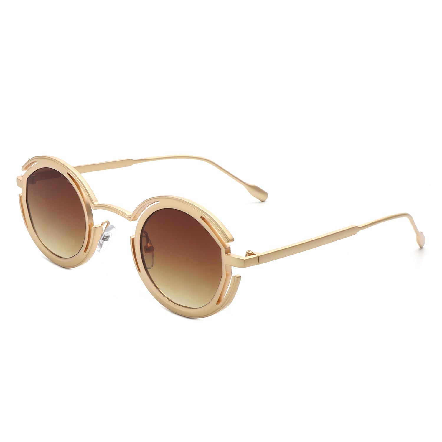 Moonmist - Fashion Circle Geometric Round Futuristic Fashion Sunglasses - Charming Charlie