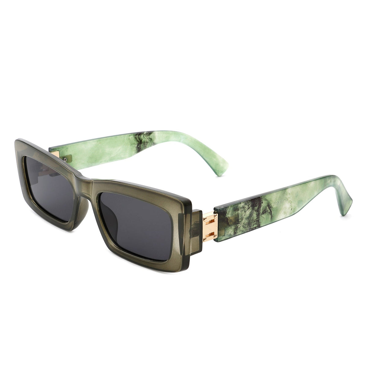 Illumyne - Retro Narrow Rectangle Flat Top Slim Fashion Sunglasses - Charming Charlie