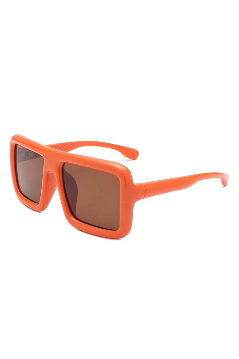 Hype - Oversized Square Flat-Top Women's Fashion Sunglasses - Charming Charlie