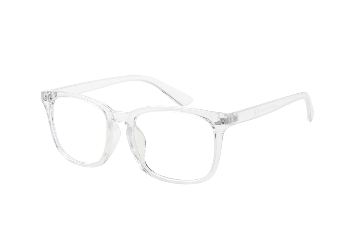 Venezia | Classic Rectangle Horn Rimmed Blue Light Blocker Glasses - Charming Charlie