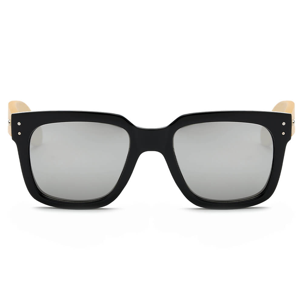 MEDFORD | S3005 - Retro Unisex Men Women Square Fashion Sunglasses - Cramilo Eyewear - Stylish Trendy Affordable Sunglasses Clear Glasses Eye Wear Fashion