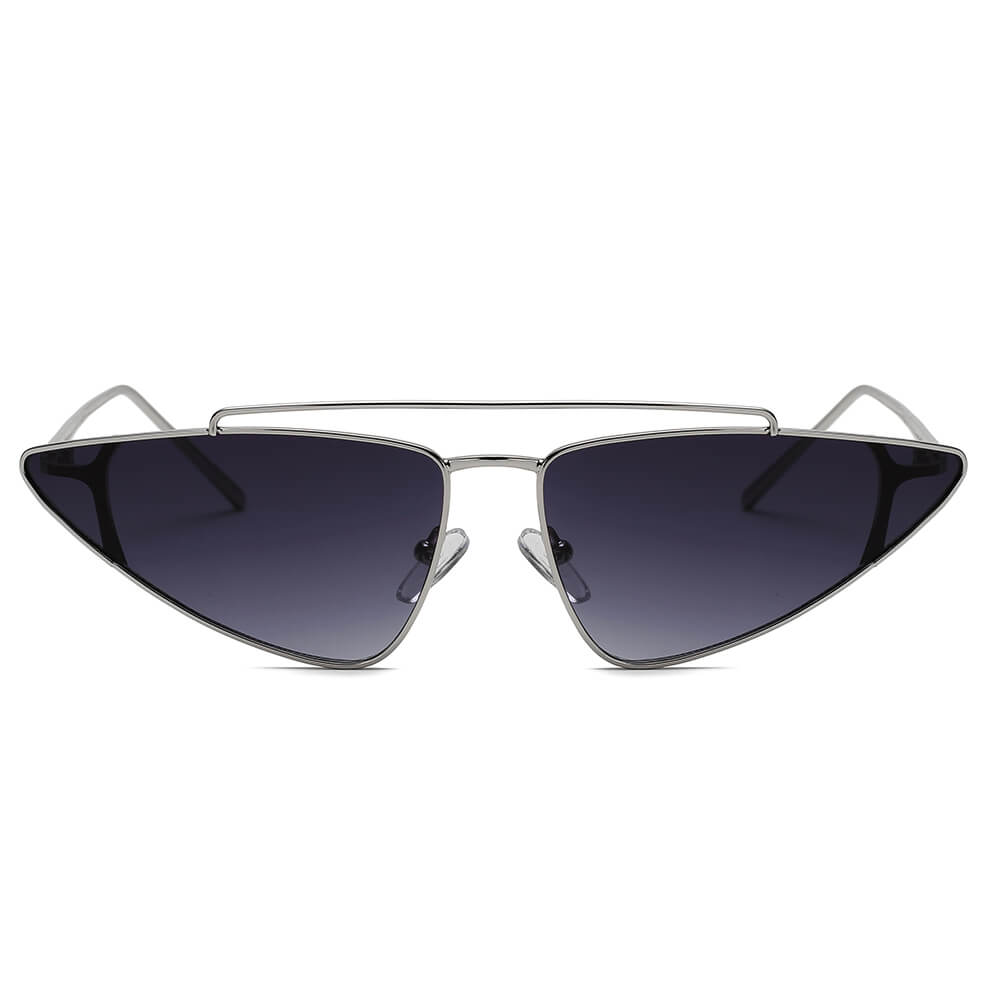 COHASSET | S3007 - Women Small Retro Vintage Cat Eye Sunglasses - Cramilo Eyewear - Stylish Trendy Affordable Sunglasses Clear Glasses Eye Wear Fashion