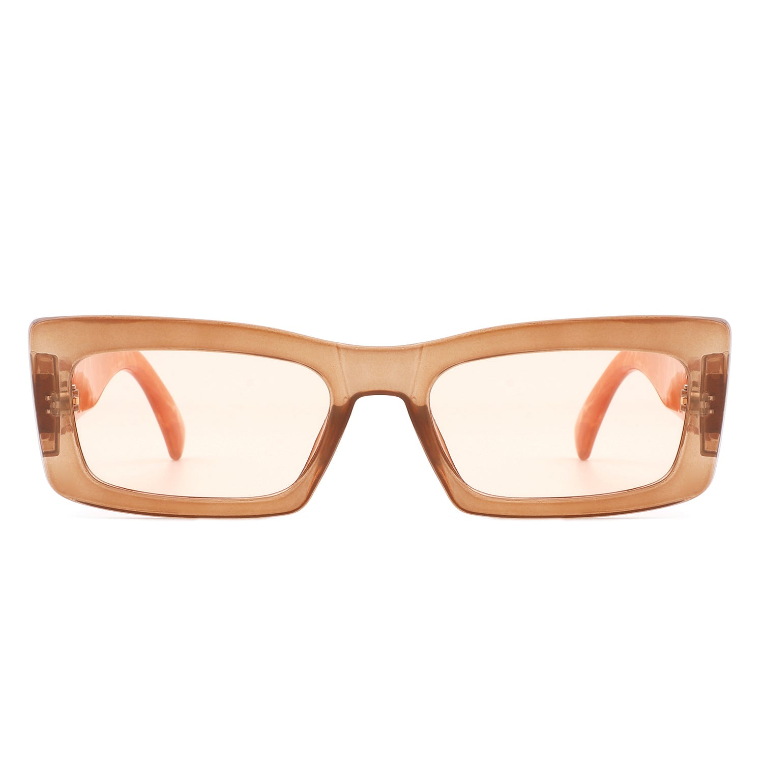 Illumyne - Retro Narrow Rectangle Flat Top Slim Fashion Sunglasses - Charming Charlie