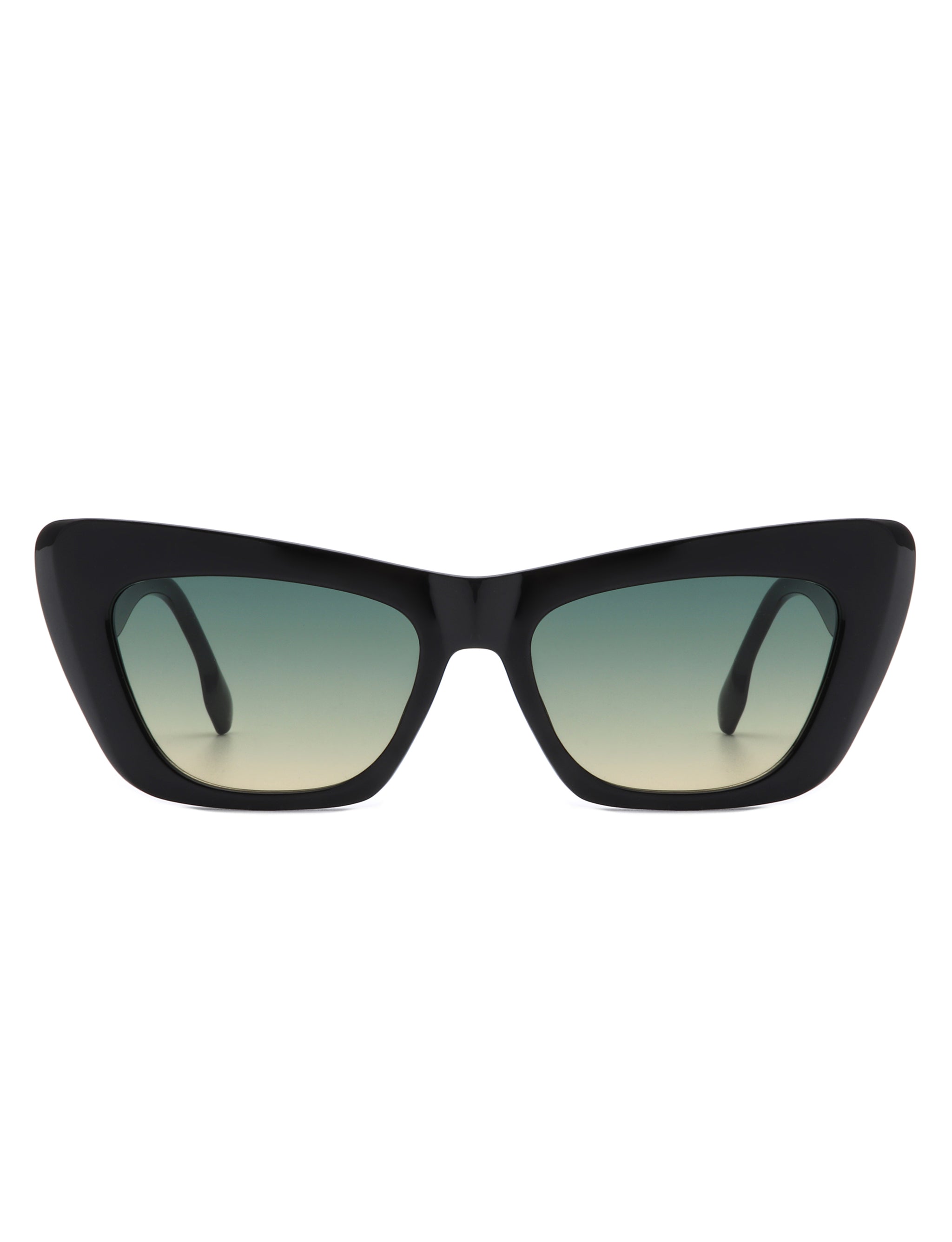 Hush - Chic Retro Tinted Cat Eye Women's Fashion Square Sunglasses - Charming Charlie