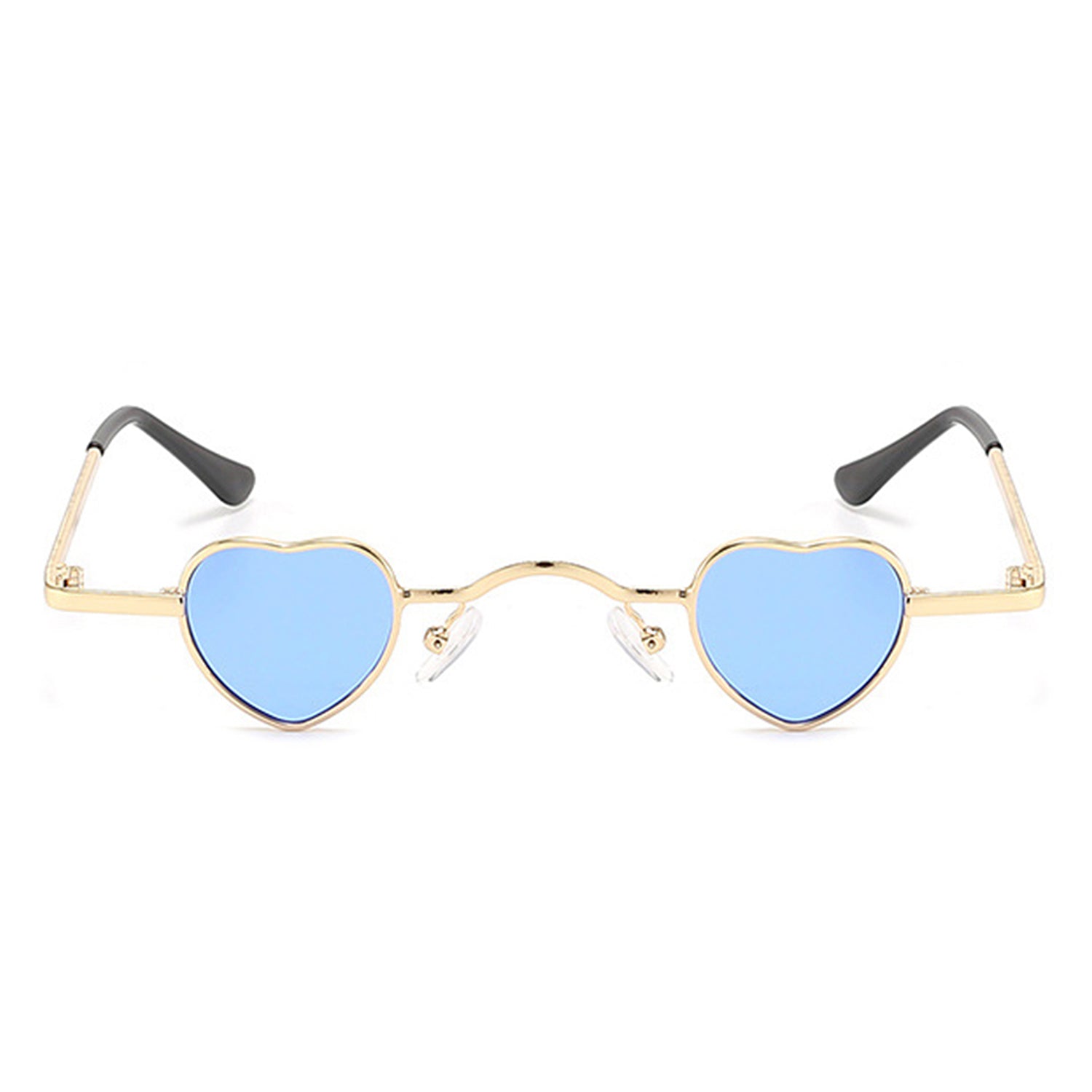 Zyral - Metal Heart Shaped Tinted Mini Color Pop Sunglasses - Charming Charlie