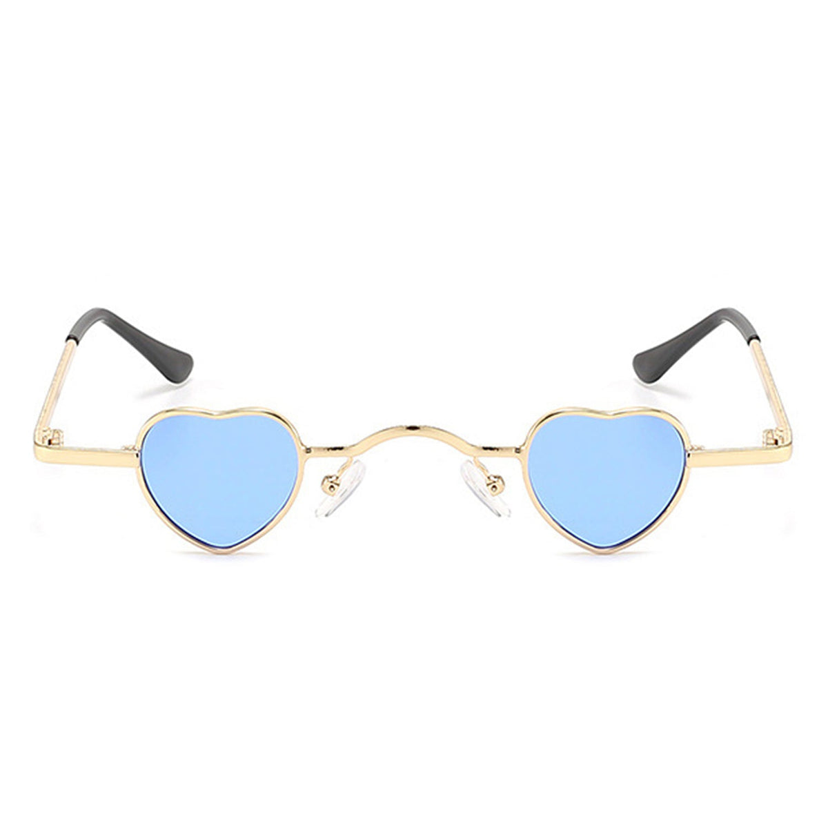 Zyral - Metal Heart Shaped Tinted Mini Color Pop Sunglasses - Charming Charlie