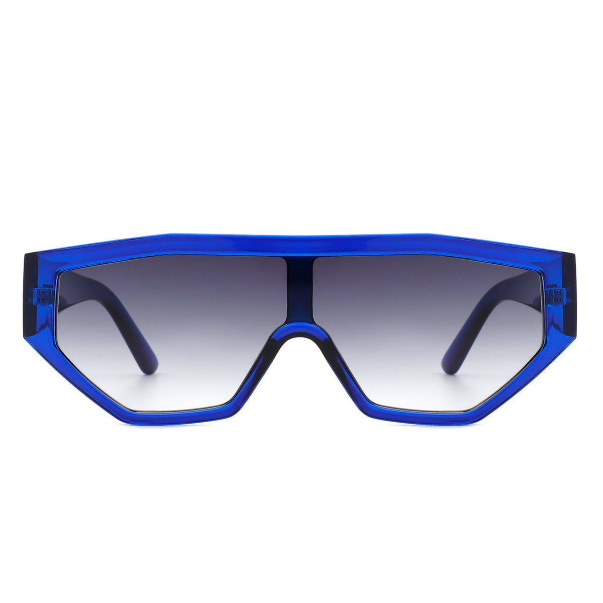 Firelily - Geometric Square Oversize Futuristic Fashion Sunglasses - Charming Charlie