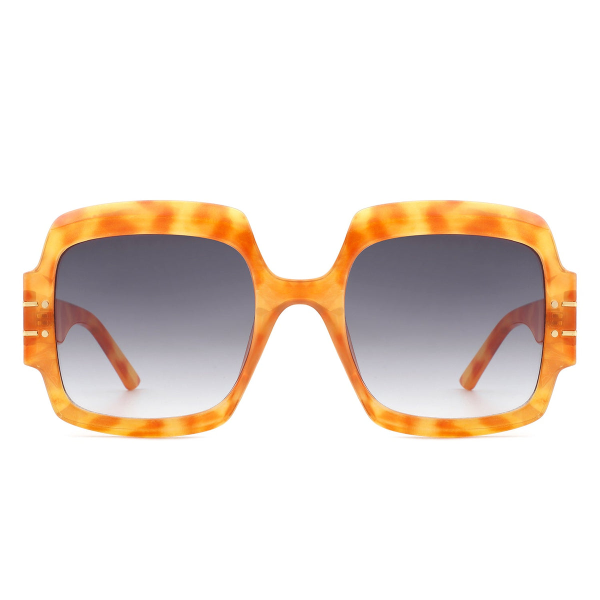 Emblazon - Women Oversize Flat Top Fashion Square Sunglasses - Charming Charlie