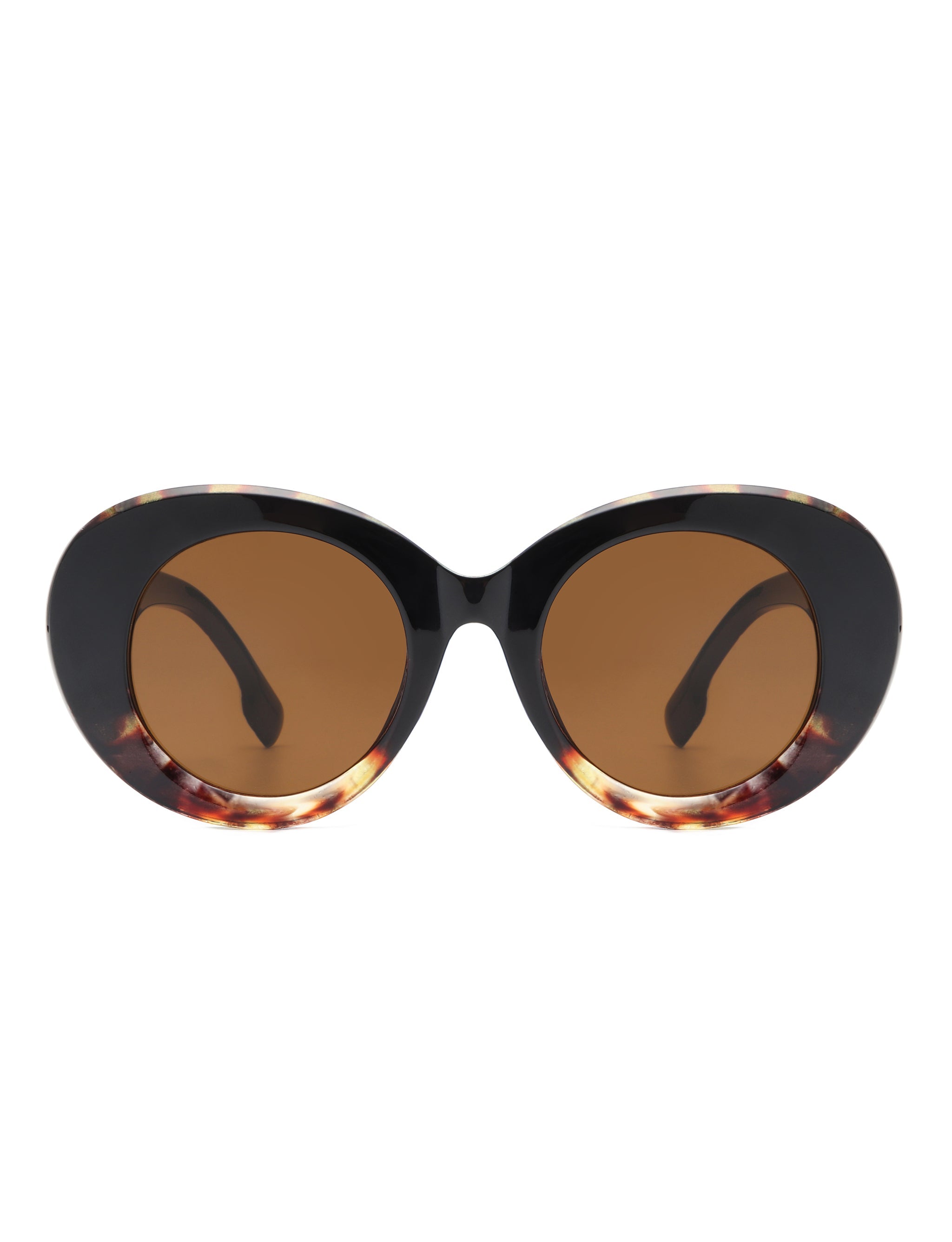Optic - Round Oval Oversized Women's Fashion Sunglasses - Charming Charlie