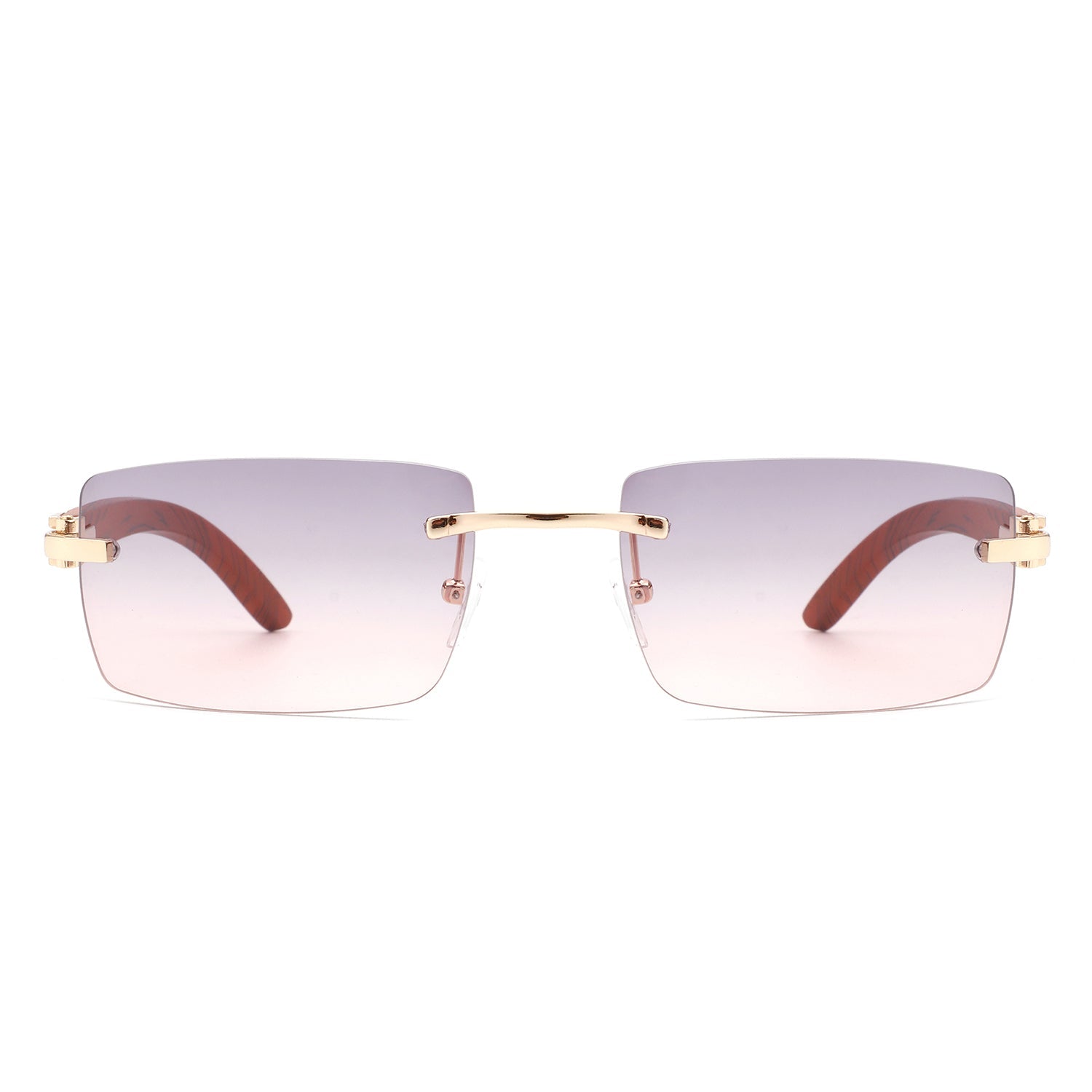 Oceanize - Rectangle Rimless Retro Frameless Fashion Tinted Sunglasses - Charming Charlie