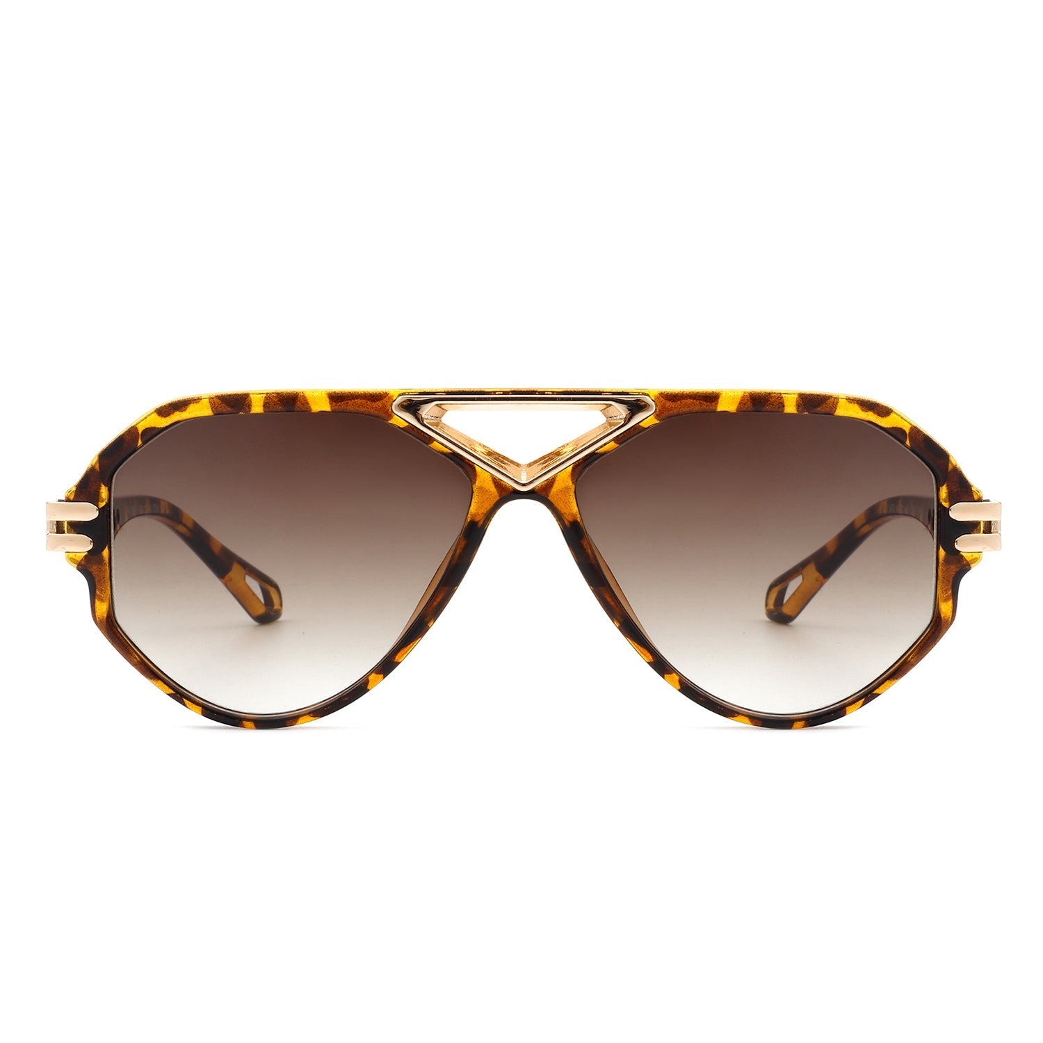 Unityth - Geometric Retro Round Vintage Fashion Aviator Sunglasses - Charming Charlie