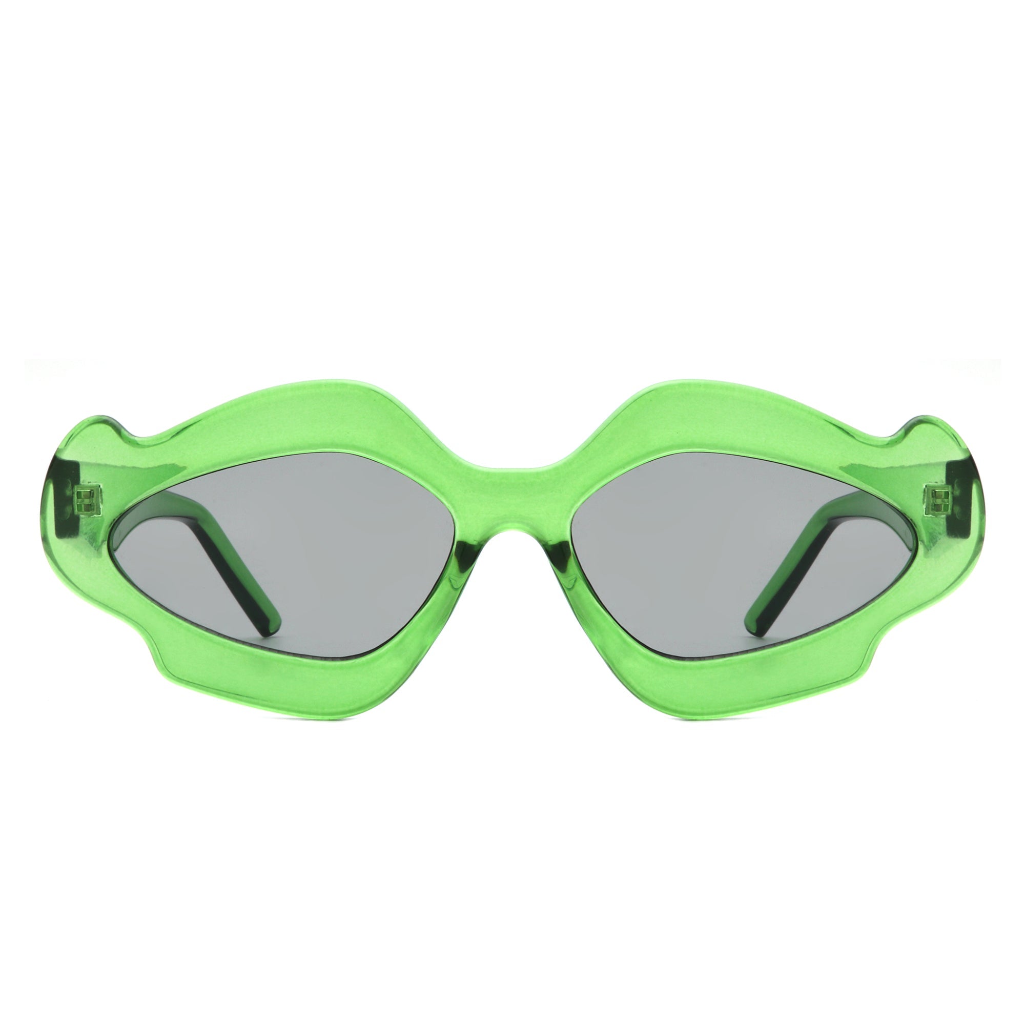 Zyrith - Geometric Wavy Designed Women's Sunglasses - Charming Charlie