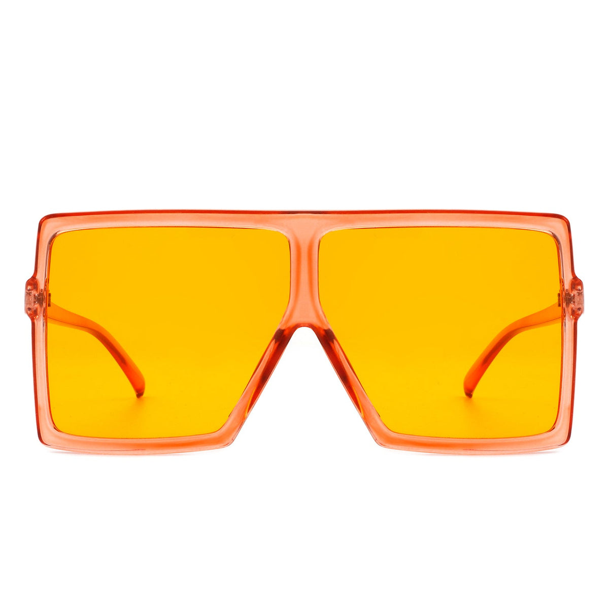 Amarylla - Oversize Flat Top Square Tinted Women Fashion Sunglasses - Charming Charlie