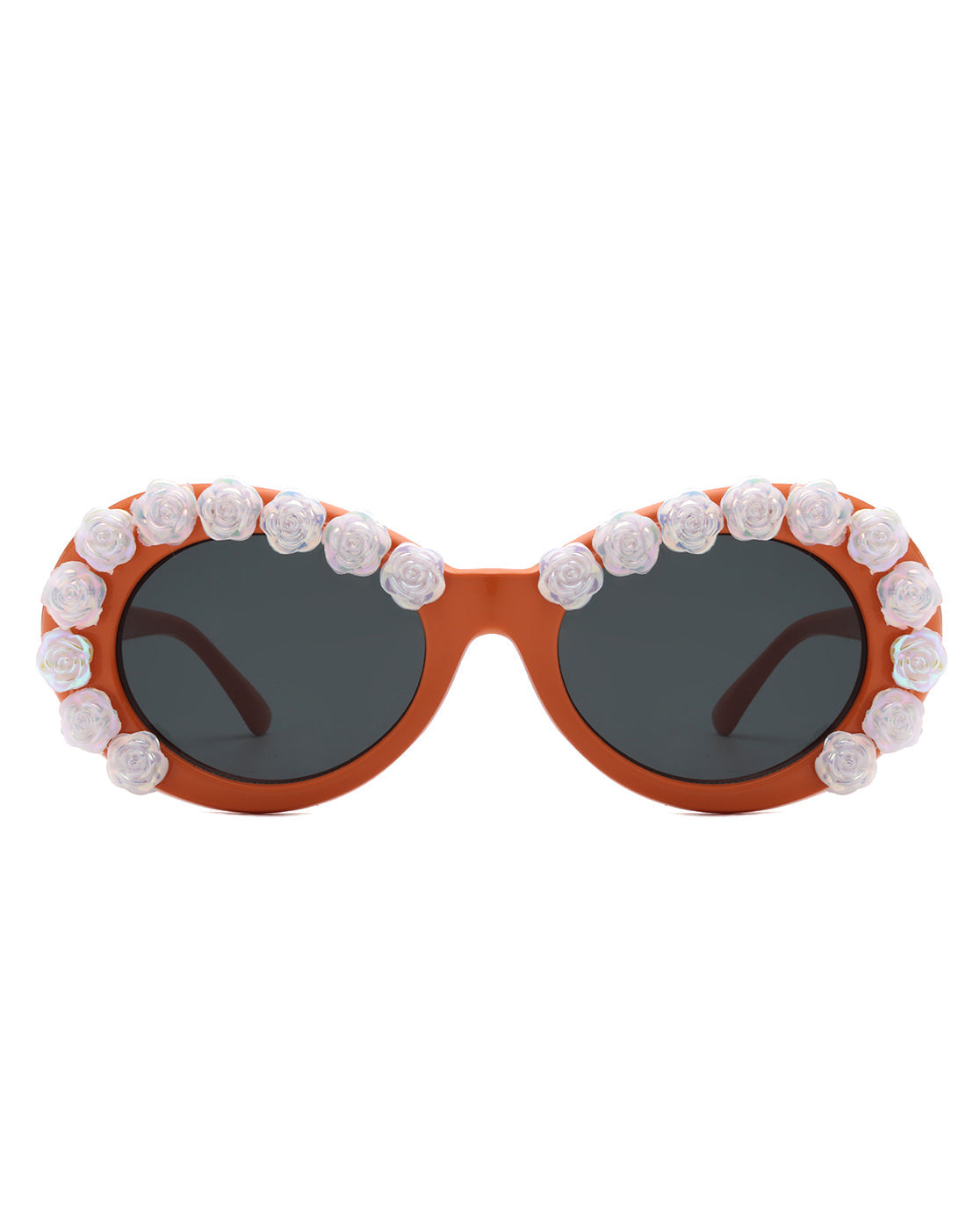 Vystra - Oval Flower Round Fashion Women's Sunglasses - Charming Charlie