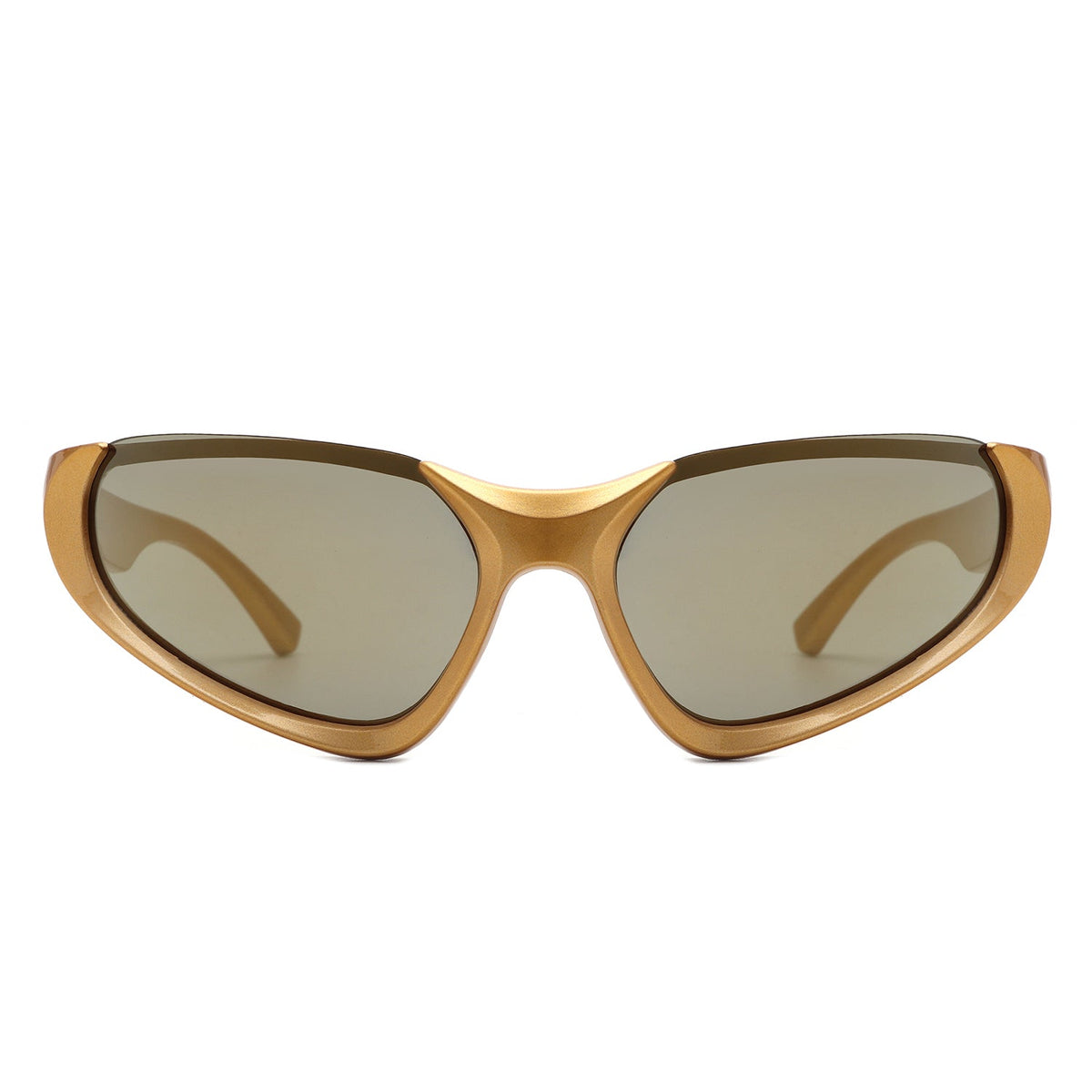 Dazzling - Rectangle Retro Fashion Wrap Around Sunglasses - Charming Charlie